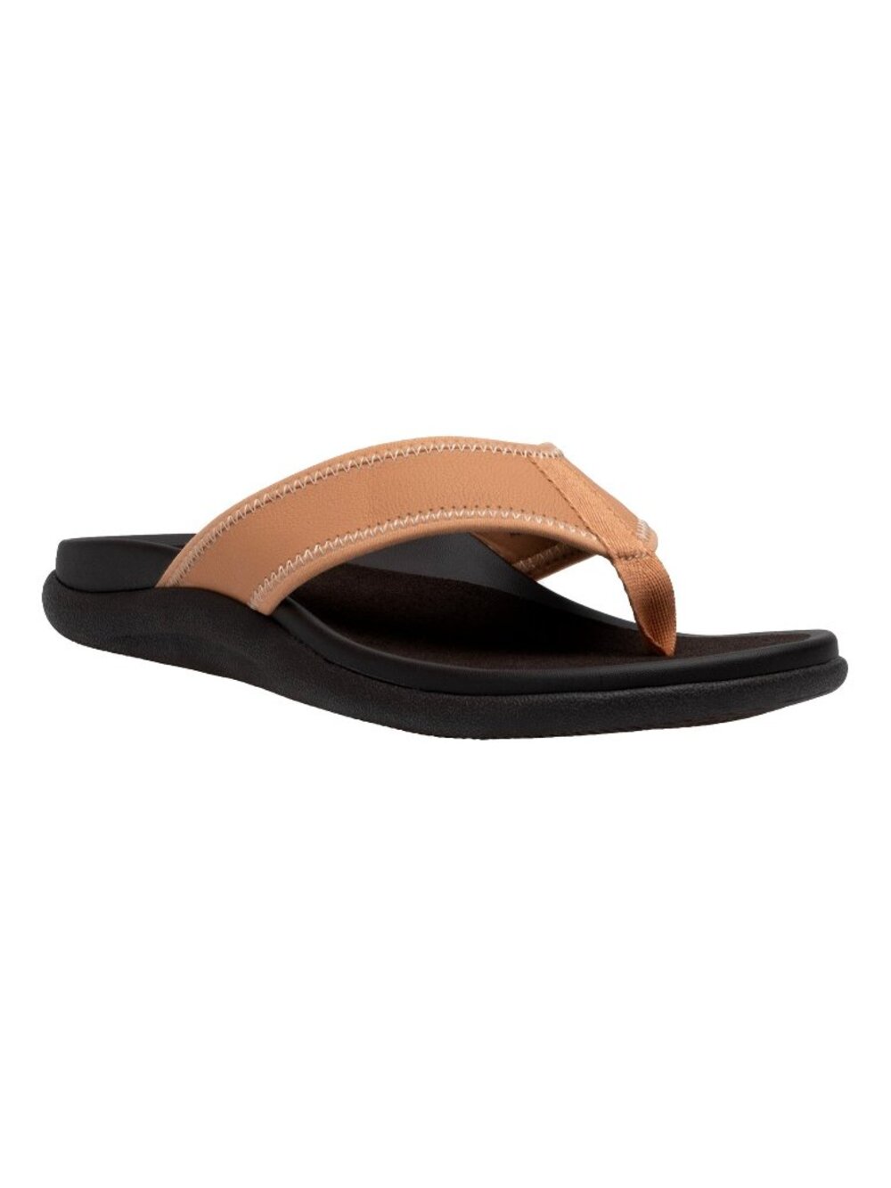 ABEO Laguna Thong Sandals Womens Size 7 Sandstone Comfort Leather Flip Flops